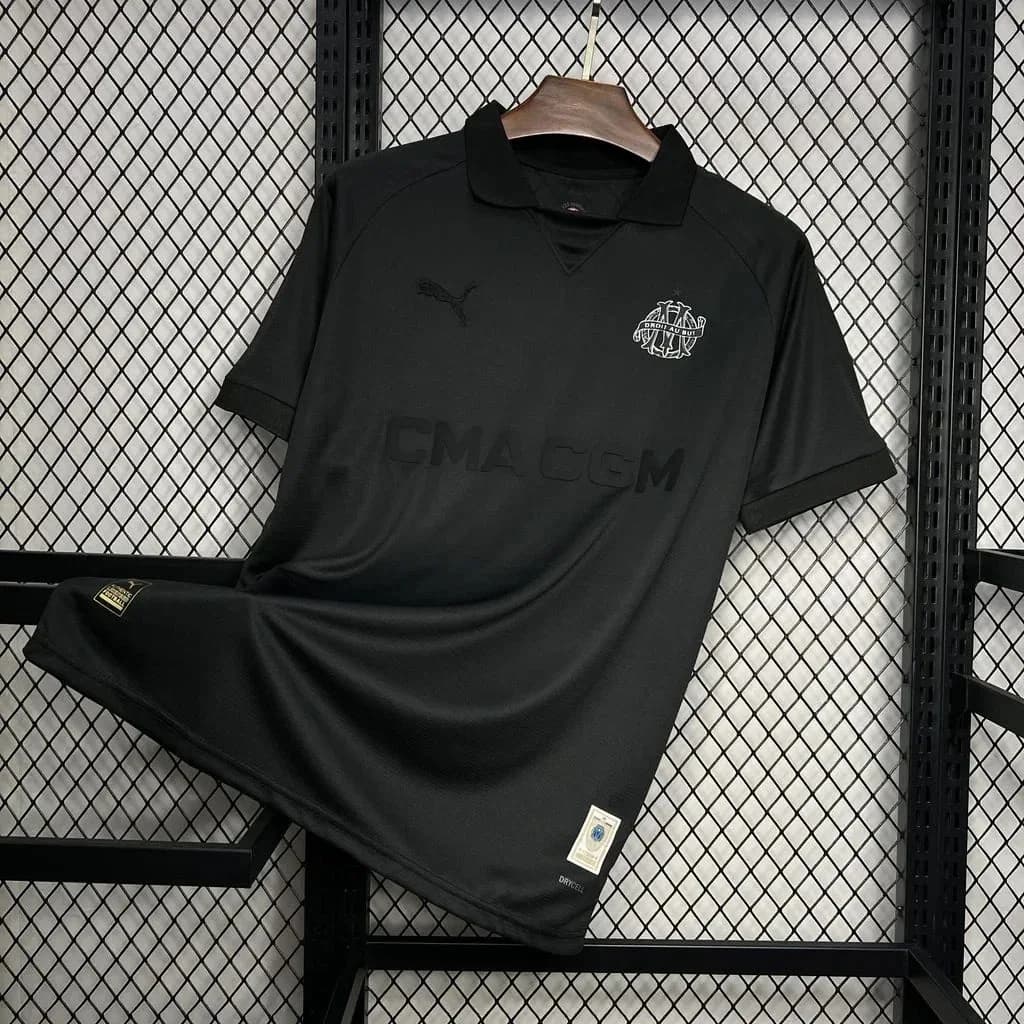 Maillot Olympique de Marseille foot 125 ans 2024 2025 OM noir