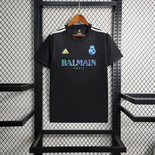 Maillot Real Madrid foot Balmain Noir 2023 2024